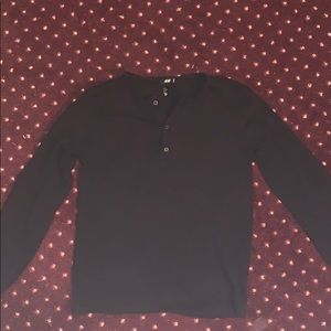 Men’s HM Henley shirt black